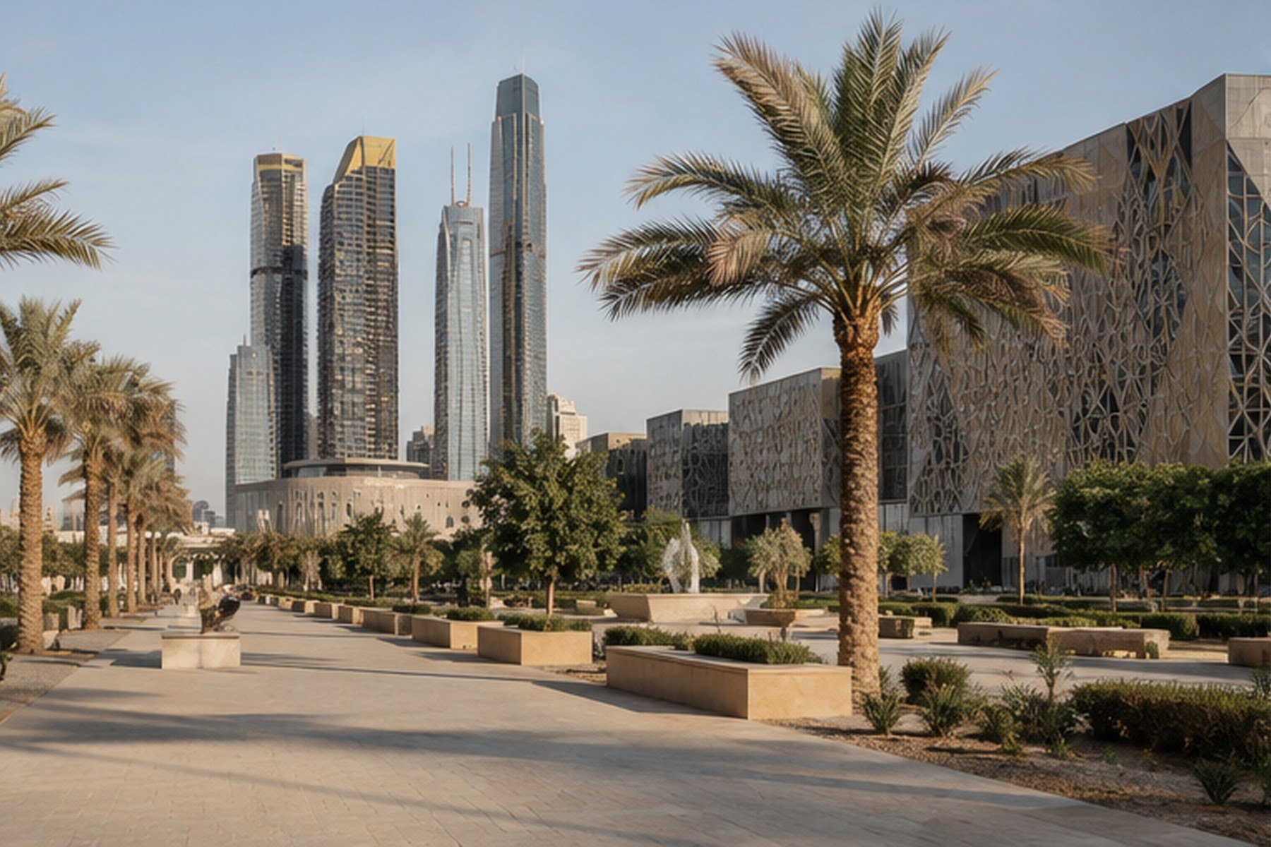 Contemporary Saudi environment representing modern hospitality expression